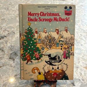 Walt Disney Productions Merry Christmas Uncle Scrooge McDuck children’s book